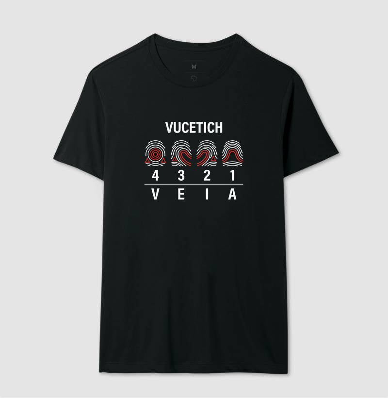 Camiseta Papiloscopia "Vucetich" | Perícia na VEIA