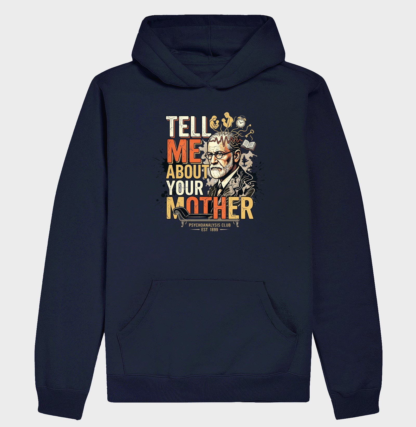 Hoodie Moletom Psicanálise Freud - Tell Me About Your Mother | Vintage