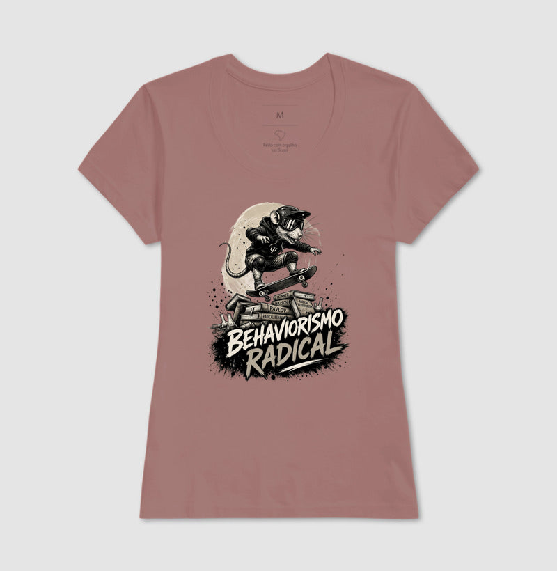 Camiseta Psicologia "Behaviorismo Radical" | Skate Rat & B.F. Skinner