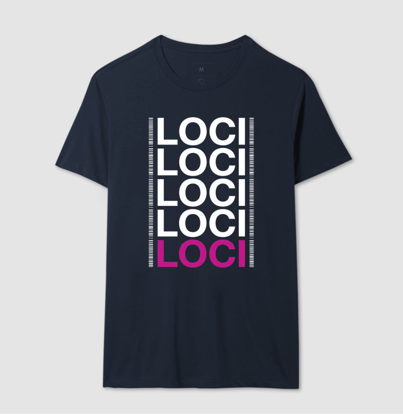 Camiseta Genética Forense "LOCI" | O Painel do DNA & Identificação Humana