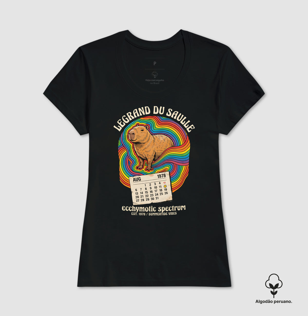Camiseta Algodão Peruano Medicina Legal "Espectro Equimótico" | A Capivara de Legrand du Saulle