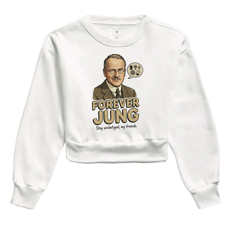 Cropped Moletom Psicanalítica Carl Jung - Forever Jung (Archetypal) | Pop Art Vintage