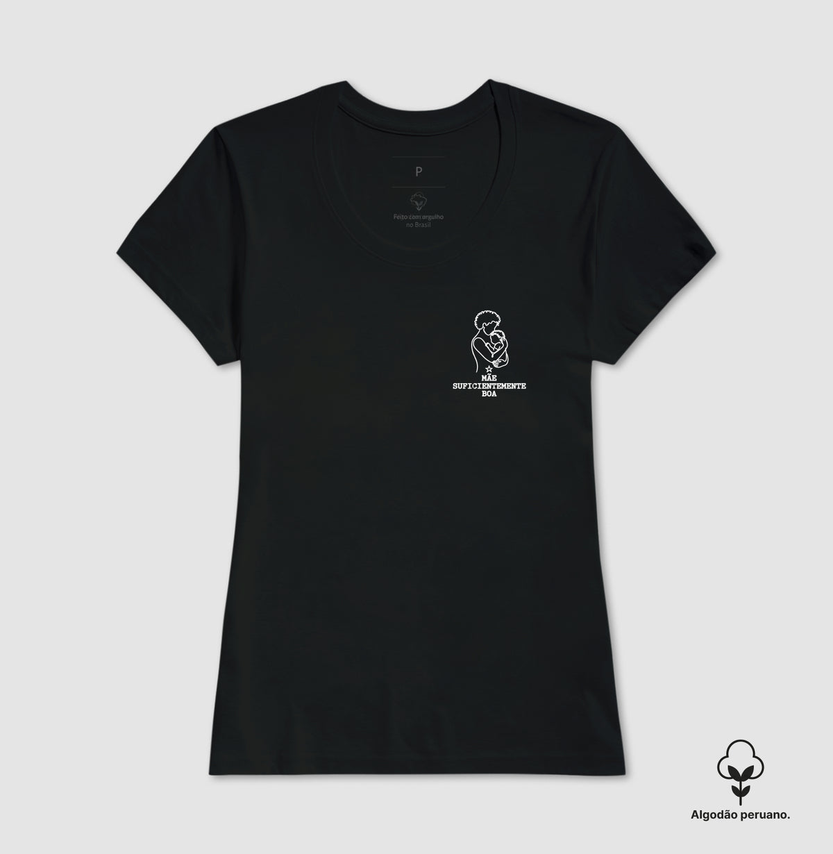 Camiseta Algodão Peruano Psicanálise Winnicott - Mãe Suficientemente Boa | Line Art