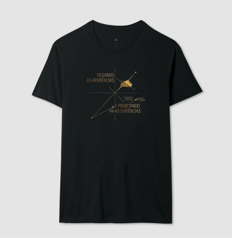 Camiseta Psicanálise Anna Freud - Mecanismos de Defesa (Negação e Projeção) | Diagrama Minimalista