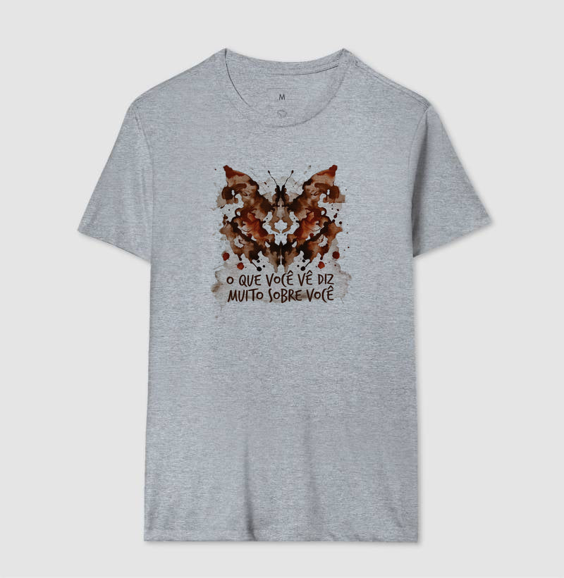 Camiseta Psicologia - Teste Projetivo Rorschach (O Que Você Vê)