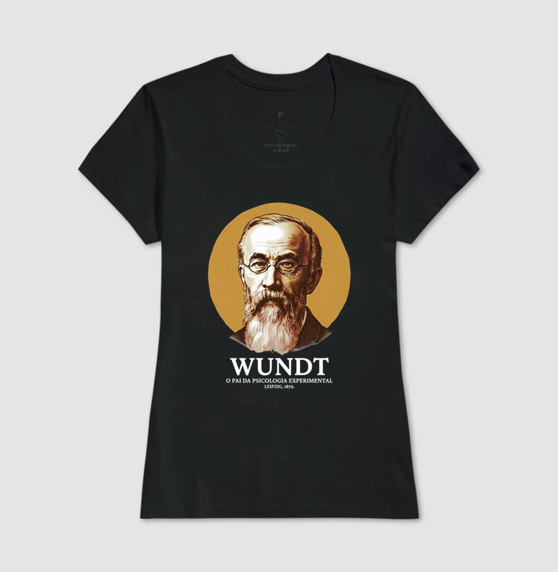 Camiseta "Wilhelm Wundt" | O Pai da Psicologia Experimental (Leipzig, 1879)