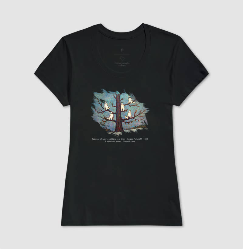 Camiseta "O Homem dos Lobos" | O Caso Clínico de Freud