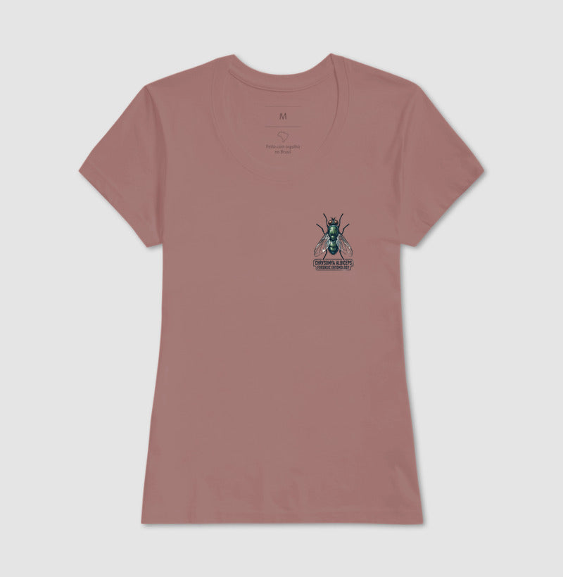 Camiseta Entomologia Forense - Chrysomya Albiceps | Minimalista (Pocket)