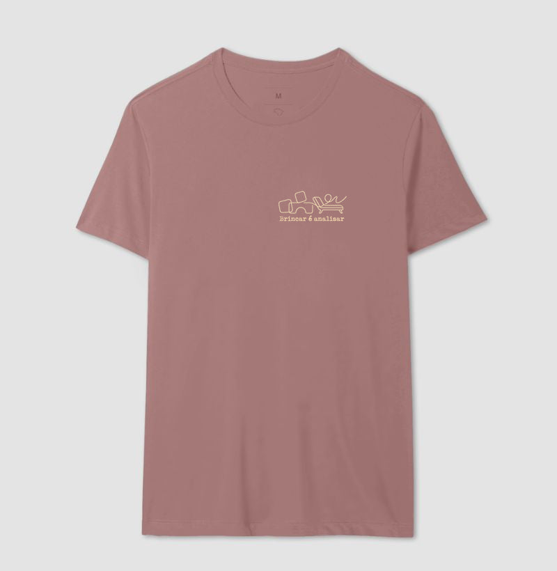 Camiseta Psicanálise Melanie Klein - Brincar é Analisar | Minimalista Line Art