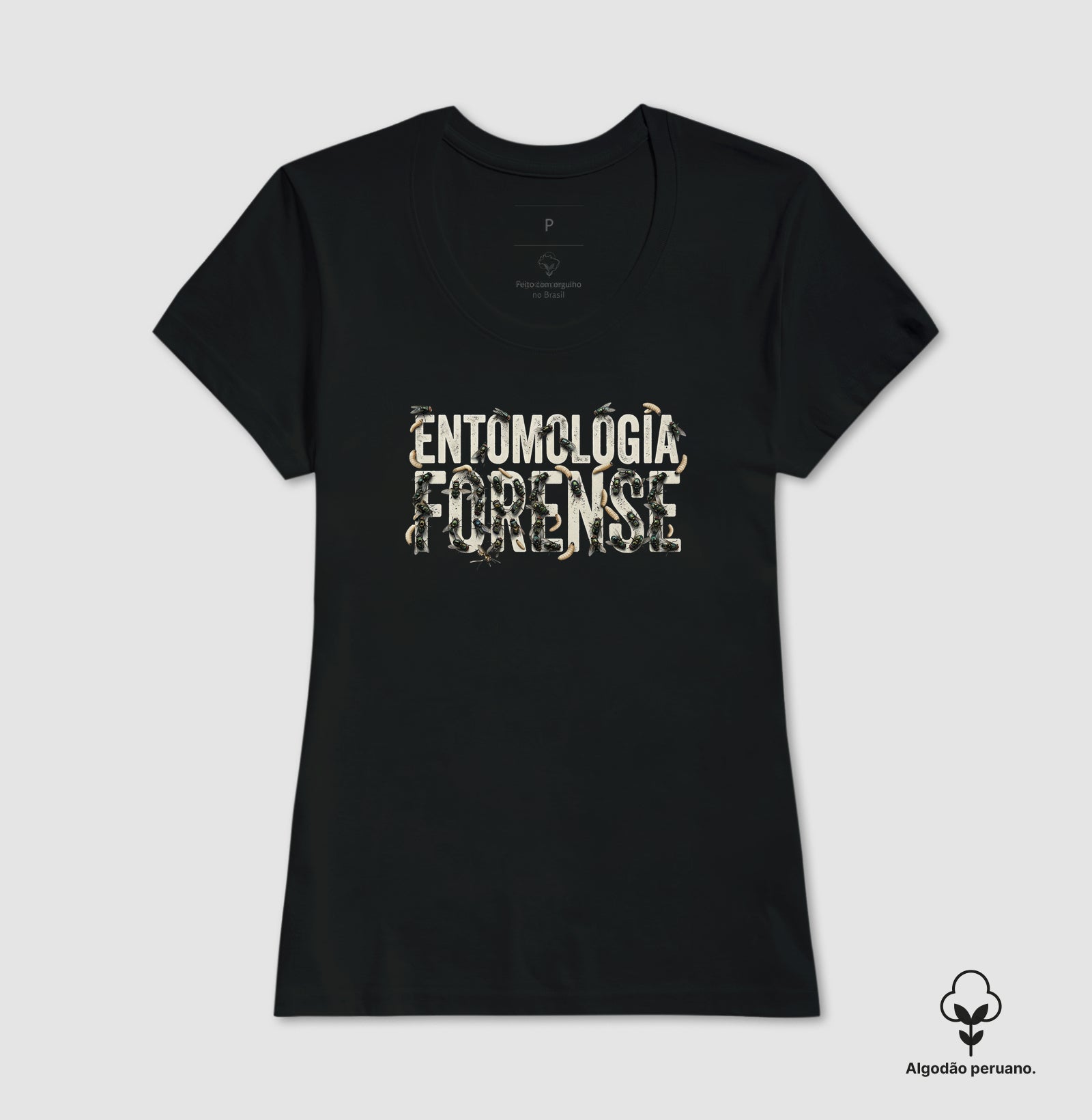 Camiseta Algodão Peruano Entomologia Forense | As Testemunhas