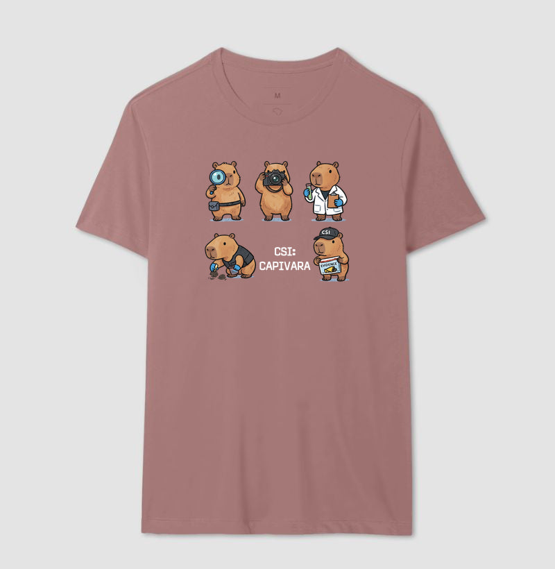 Camiseta "CSI: Capivara" | O Esquadrão Forense Mais Carismático