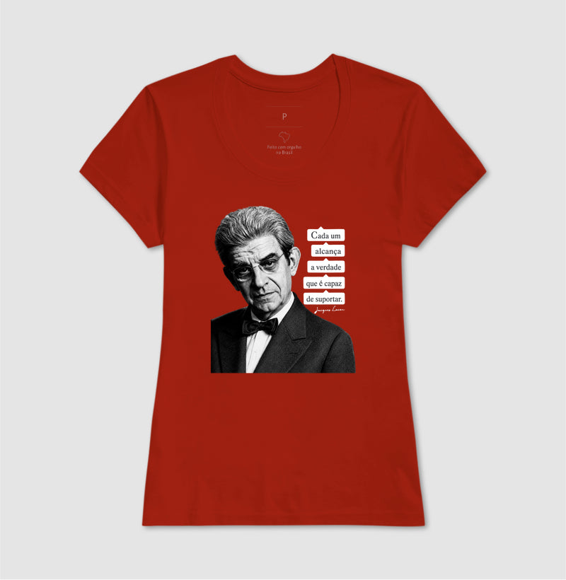 Camiseta Psicanálise Lacan | "Cada Um Alcança a Verdade que é Capaz de Suportar"