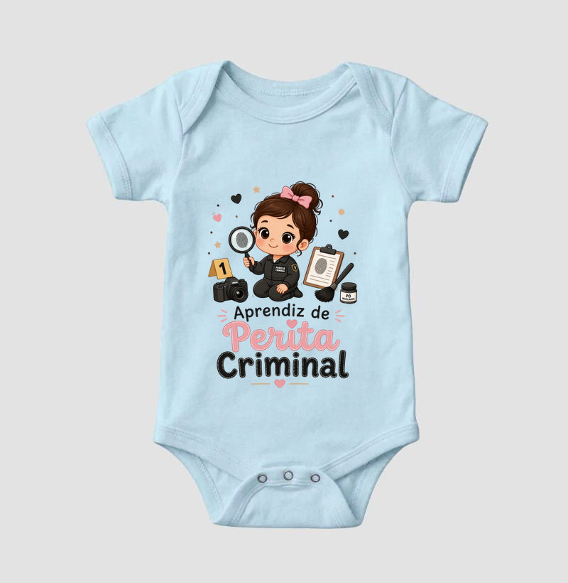 Body Infantil "Aprendiz de Perita Criminal" | A Pequena Investigadora