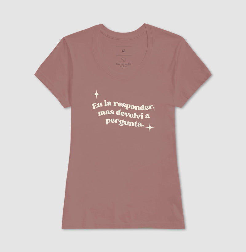 Camiseta Devolvi a Pergunta | Manejo Clínico & Humor Retro