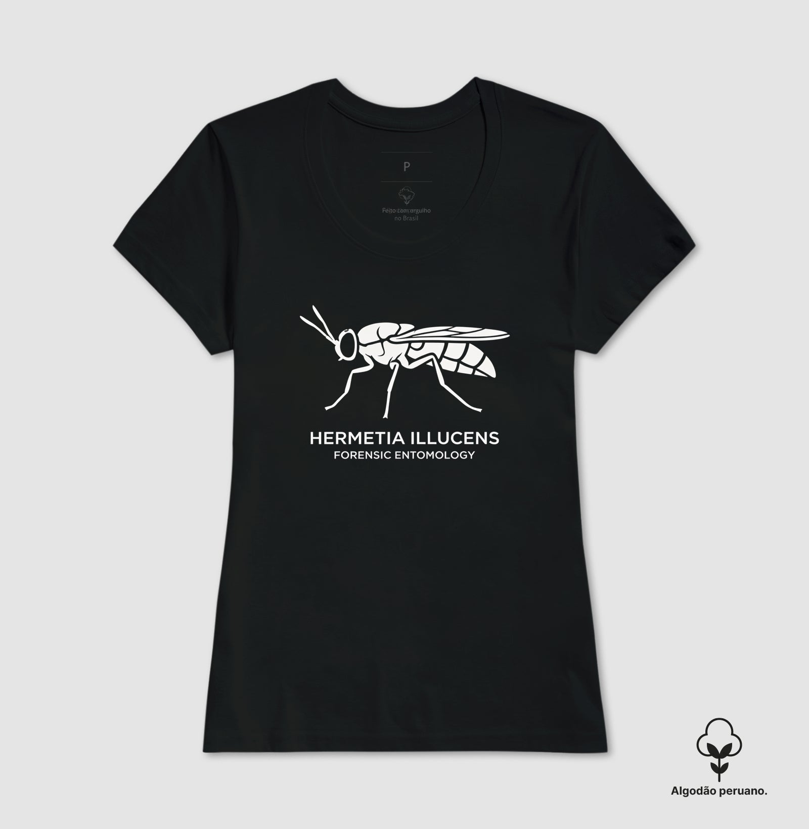 Camiseta Algodão Peruano "Hermetia Illucens" | O Minimalismo Forense