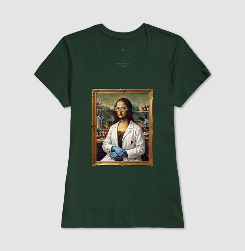 Camiseta "Mona Lisa Perita" | A Gioconda no Laboratório Forense