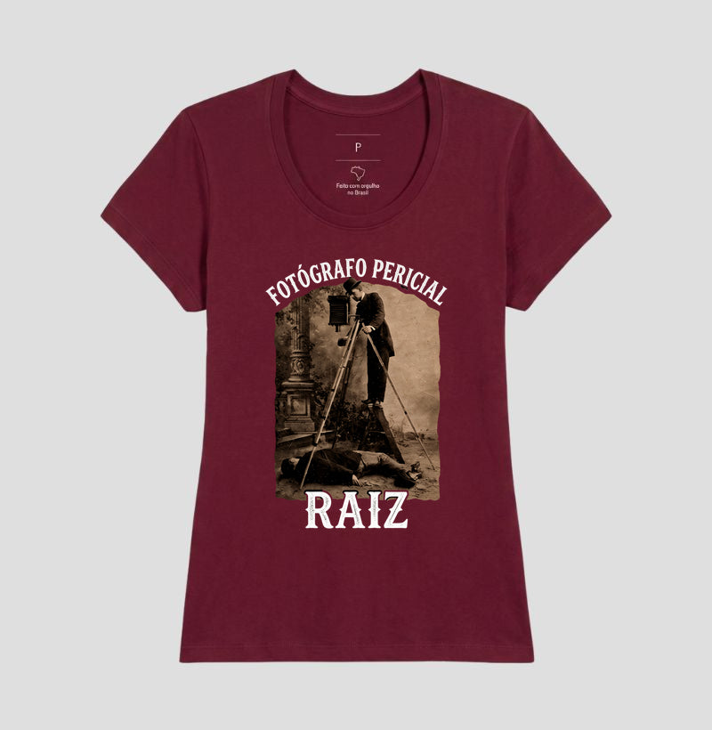 Camiseta "Fotógrafo Pericial Raiz" | Homenagem Vintage