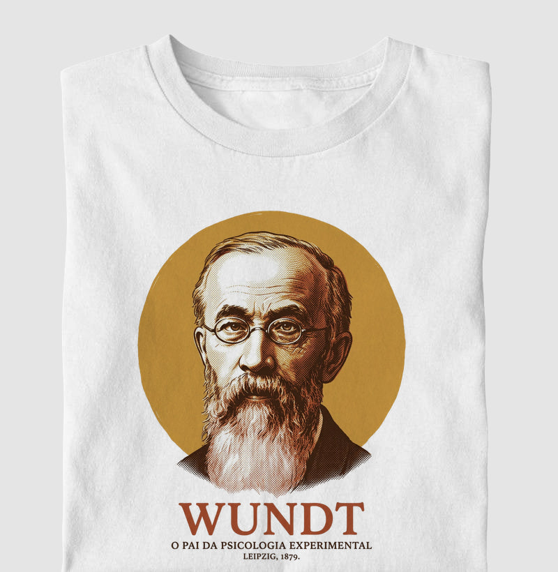 Camiseta "Wilhelm Wundt" | O Pai da Psicologia Experimental (Leipzig, 1879)