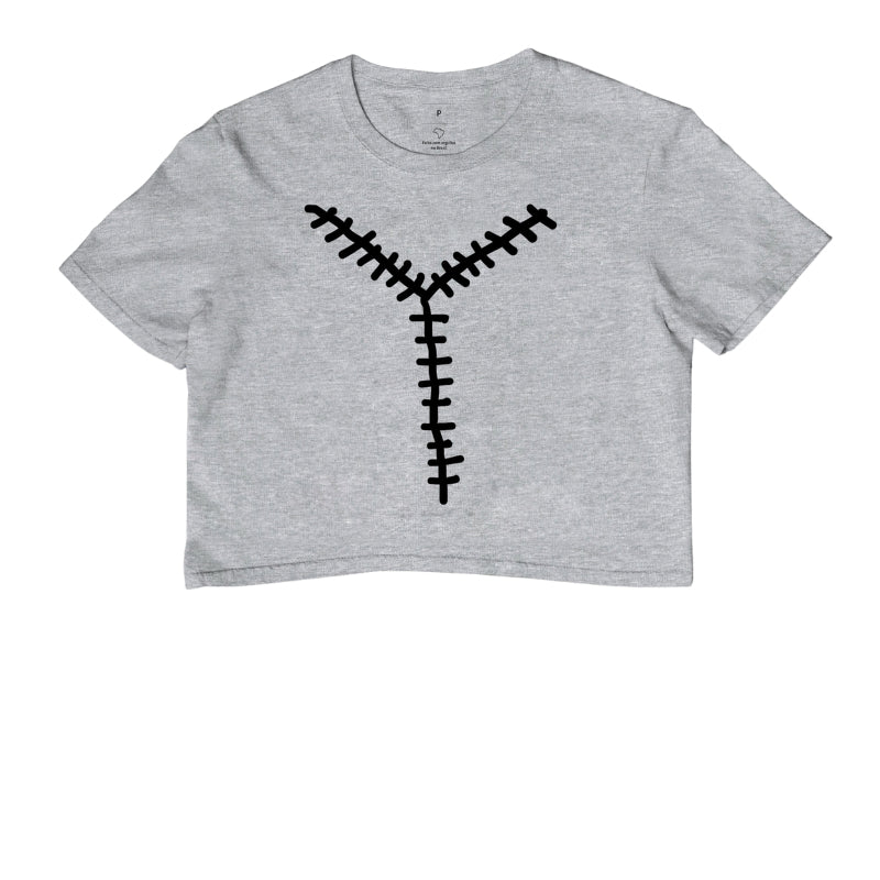 Camiseta Cropped Forense - A Incisão em Y (Medicina Legal) | Minimalista Dark