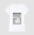 Camiseta Psicologia - Tabela Nutricional Terapeuta Comportamental | Humor Clínico