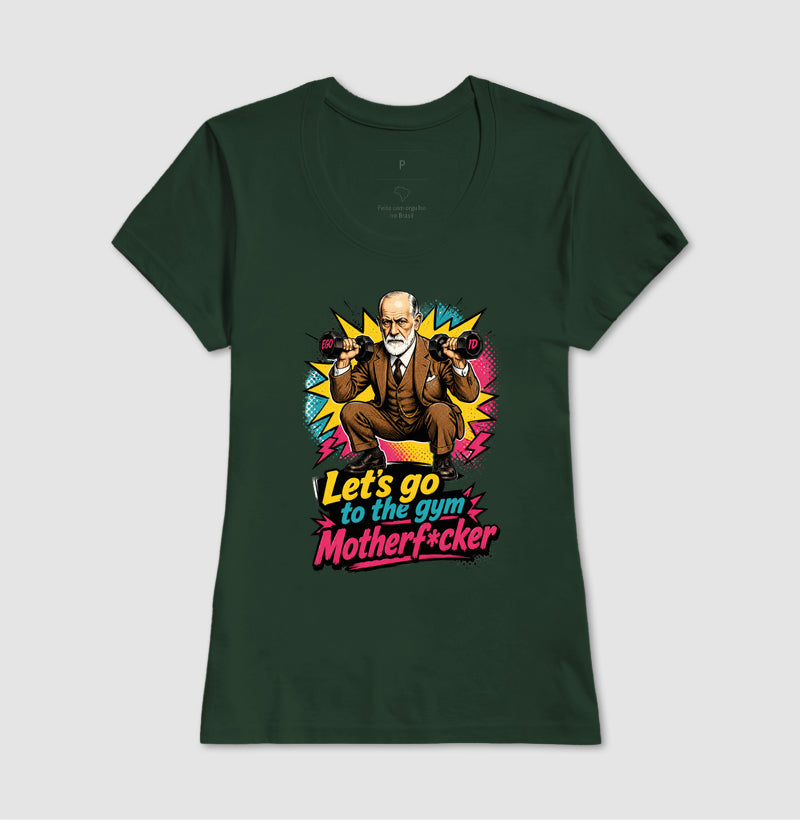 Camiseta "Freud na academia" | O Equilíbrio entre o Ego e o Id