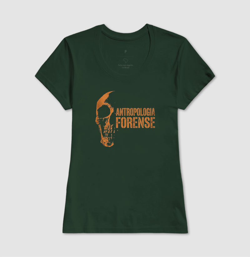 Camiseta Antropologia Forense | Os Ossos Revelam a História (Amber Style)