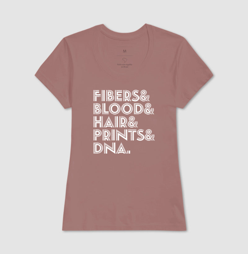 Camiseta "A Lista Forense" | Fibers & Blood & DNA
