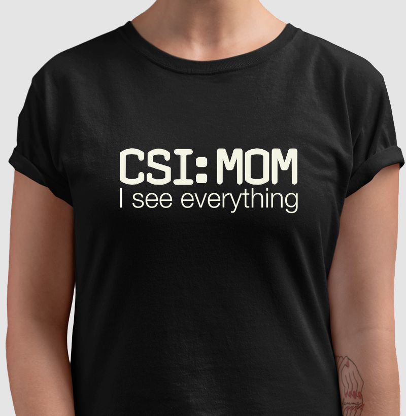 Camiseta Maternidade Forense - CSI: Mom | Minimalista