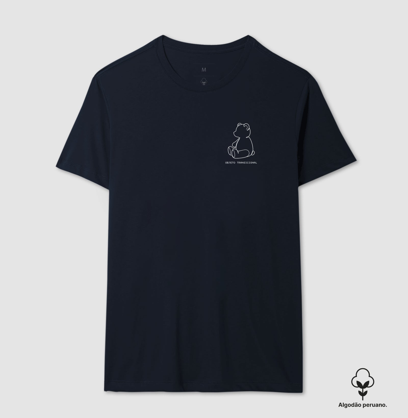 Camiseta Algodão Peruano Psicanálise Winnicott - Objeto Transicional | Minimalista