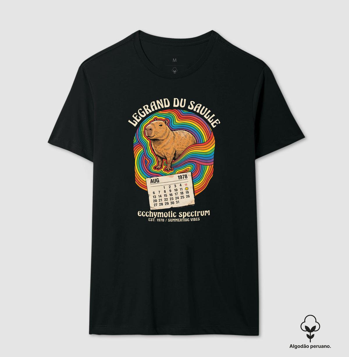 Camiseta Algodão Peruano Medicina Legal "Espectro Equimótico" | A Capivara de Legrand du Saulle