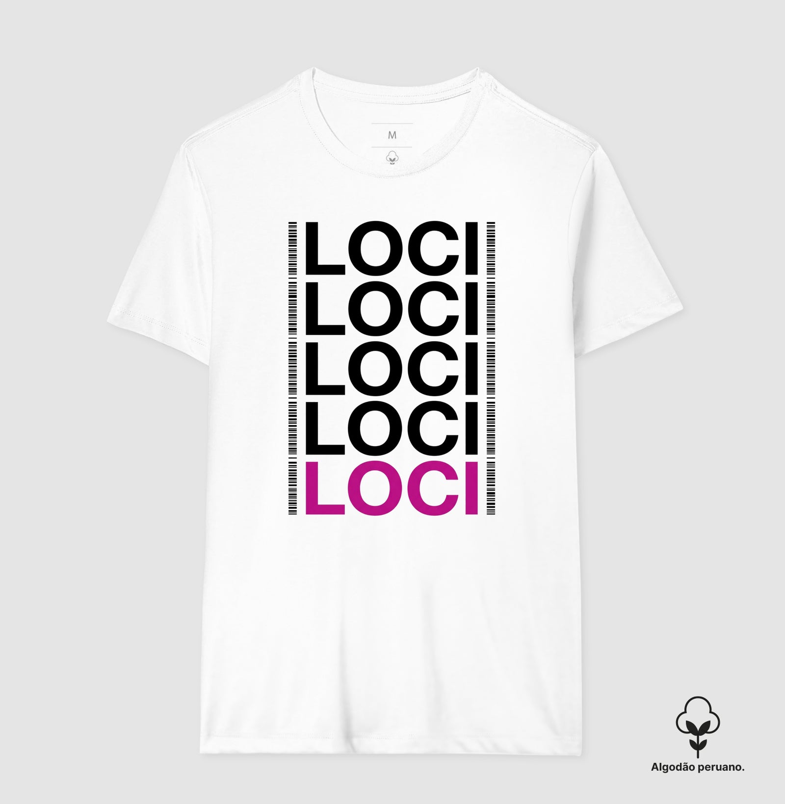 Camiseta Algodão Peruano Genética Forense "LOCI" | O Painel do DNA & Identificação Humana