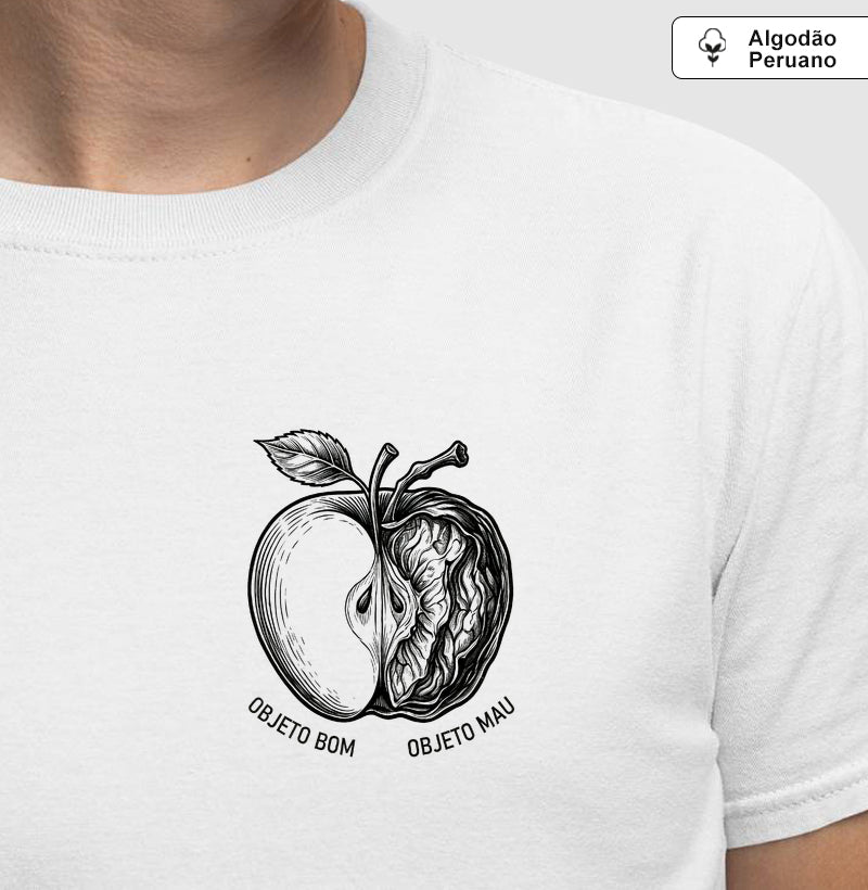 Camiseta Algodão Peruano Psicanálise Melanie Klein - Objeto Bom & Objeto Mau (Cisão) | Ilustração Clássica