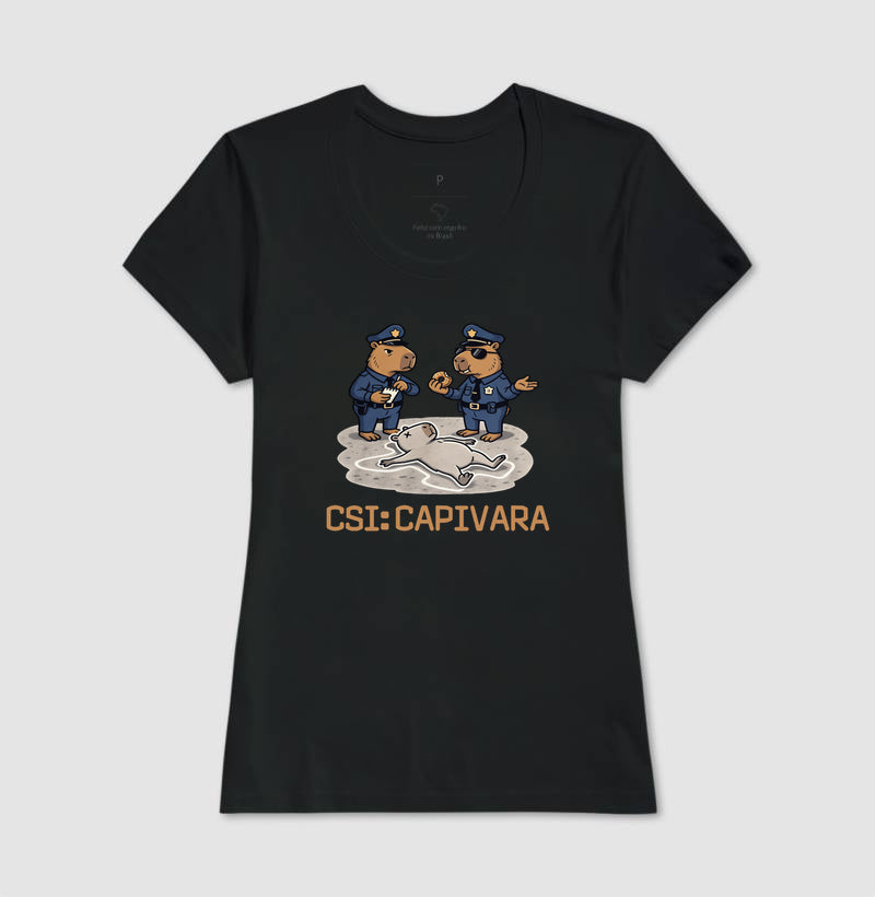 Camiseta CSI: Capivara | True Crime Brasileiro