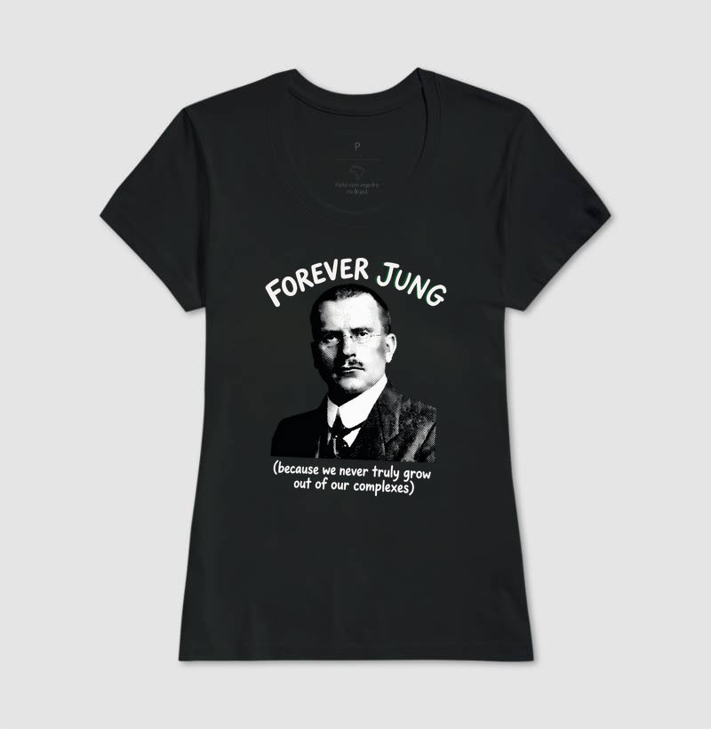 Camiseta Psicanalítica Carl Jung - Forever Jung (Complexes) | Retrô Noir