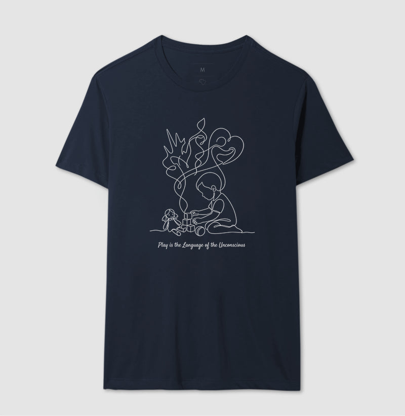 Camiseta Psicanálise Melanie Klein - A Linguagem do Brincar | Ilustração Contínua