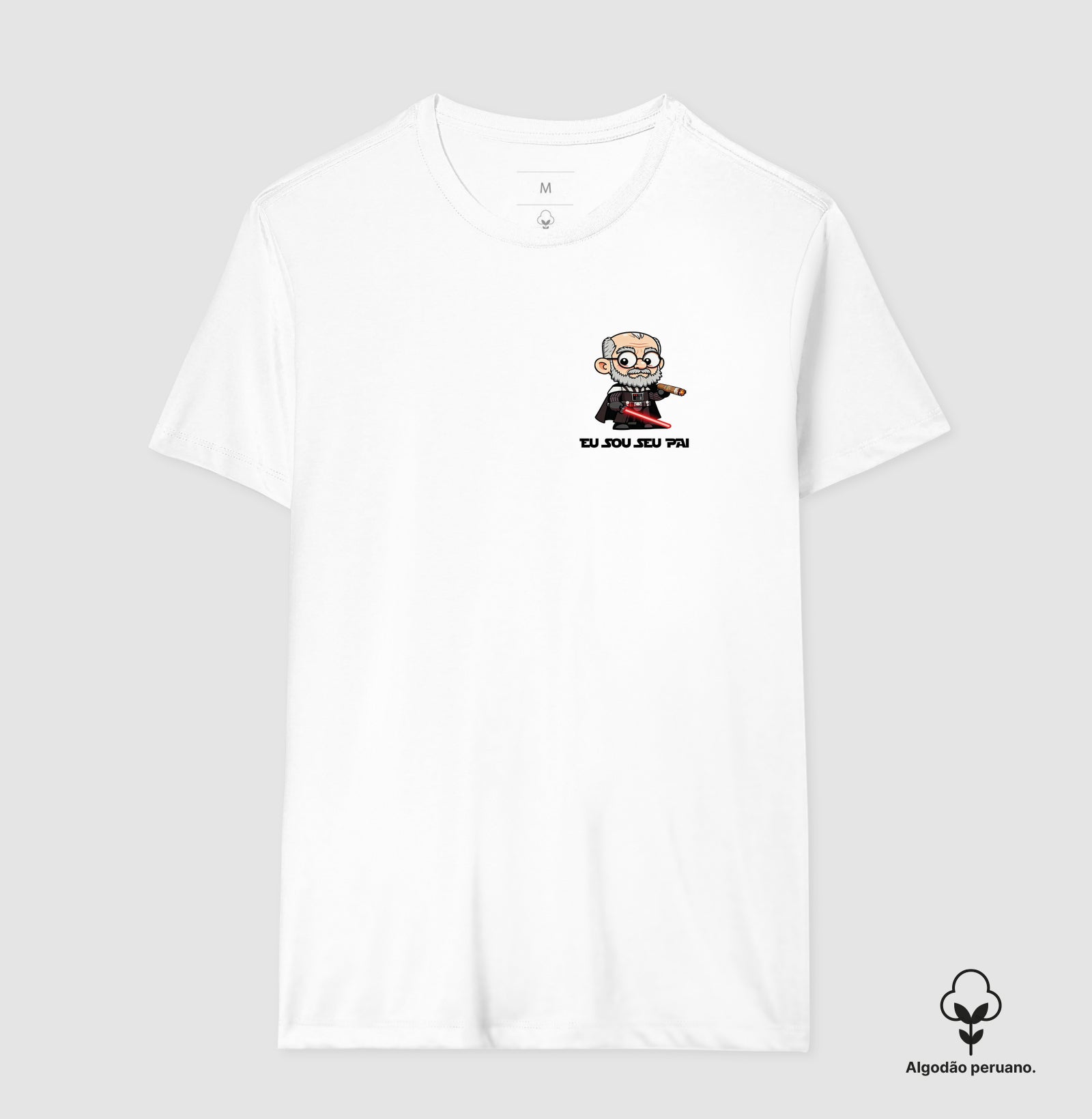 Camiseta Algodão Peruano Psicanálise Freud Vader - Eu Sou Seu Pai | Pocket Print
