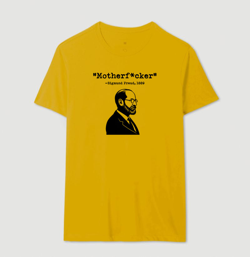 Camiseta Psicanálise - Freud "Motherf*cker" | Humor Psicológico