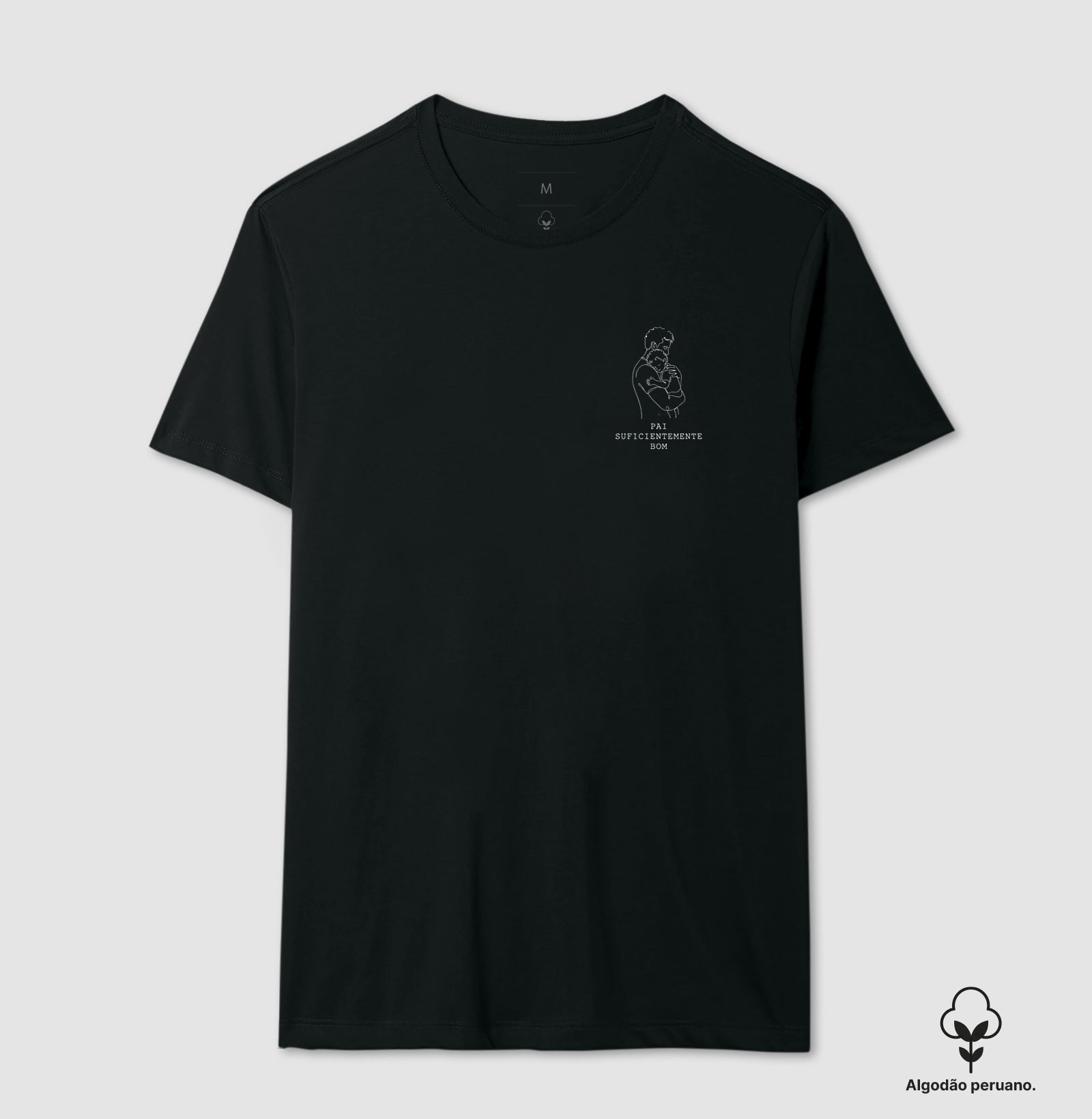 Camiseta Algodão Peruano  Psicanálise Winnicott - Pai Suficientemente Bom | Line Art