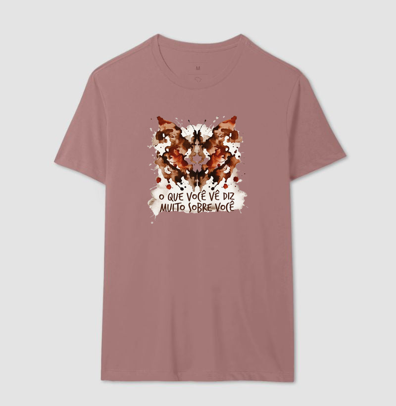 Camiseta Psicologia - Teste Projetivo Rorschach (O Que Você Vê)
