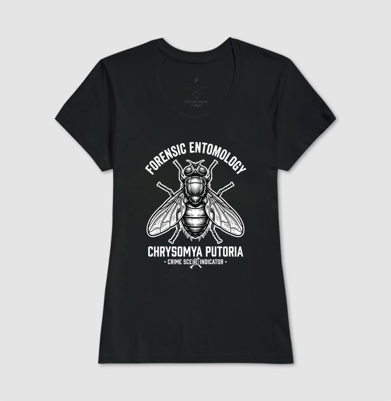 Camiseta Entomologia Forense | Chrysomya putoria - Crime Scene Indicator