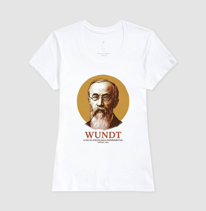 Camiseta "Wilhelm Wundt" | O Pai da Psicologia Experimental (Leipzig, 1879)