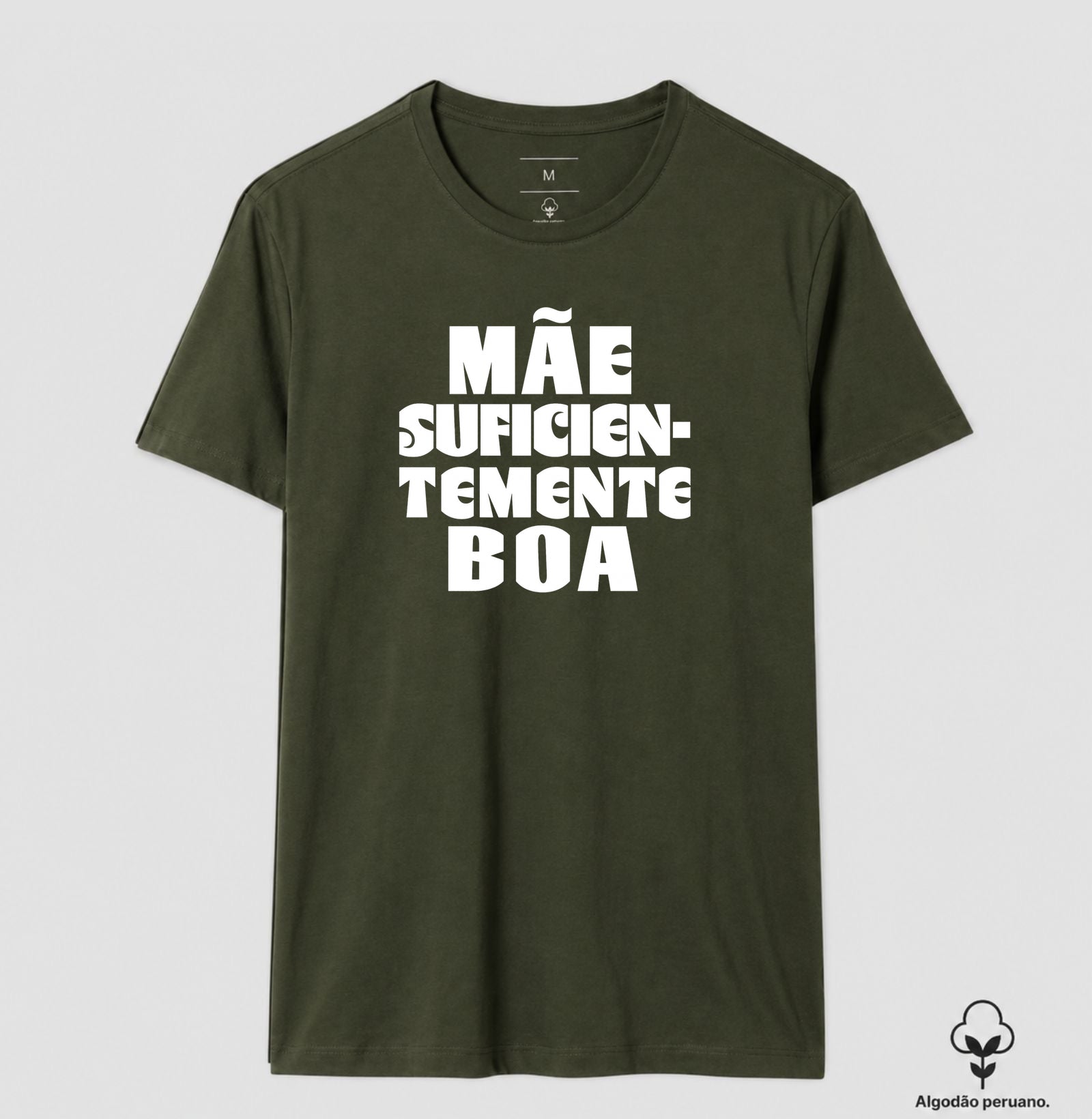 Camiseta Algodão Peruano Psicanálise "Mãe Suficientemente Boa" | O Alívio de Winnicott na Maternidade