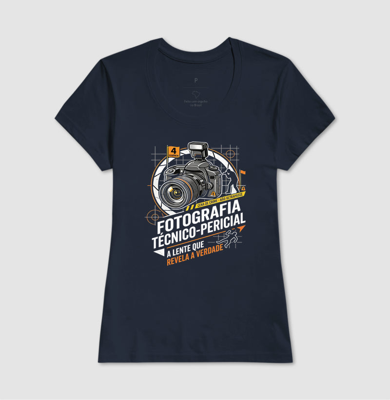 Camiseta Fotografia Técnico-Pericial | A Lente Que Revela a Verdade