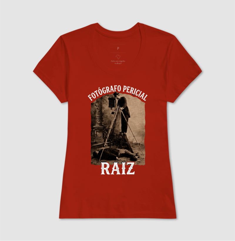 Camiseta "Fotógrafo Pericial Raiz" | Homenagem Vintage