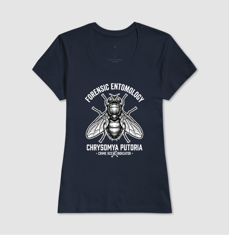 Camiseta Entomologia Forense | Chrysomya putoria - Crime Scene Indicator