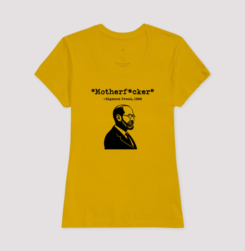 Camiseta Psicanálise - Freud "Motherf*cker" | Humor Psicológico