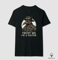 Camiseta Algodão Peruano Medicina Legal "Plague Doctor" | O Último Diagnóstico