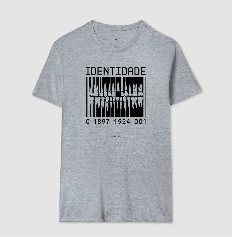 Camiseta Odontologia Forense "Identidade" | O Código Único da Dentição