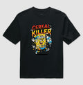 Camiseta Oversized Cereal Killer: Trocadilho de Cereal - Pop Art HQ