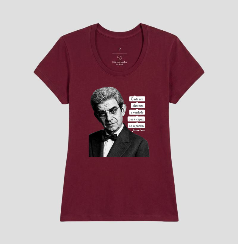 Camiseta Psicanálise Lacan | "Cada Um Alcança a Verdade que é Capaz de Suportar"